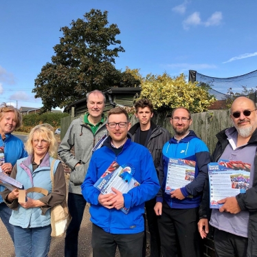 PPC Duncan Baker alongside local CA members