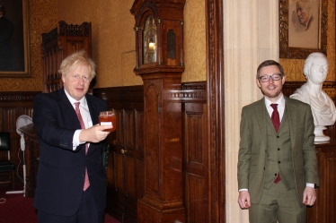 Prime Minister Boris Johnson with Duncan Baker MP